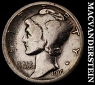 1916-S Mercury Dime- Silver- Scarce Better Date No Reserve #i10000