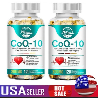 240PCS Coenzyme 200mg  Antioxidant Heart Health Support Increase Energy Stamina