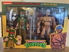 New in Box Neca TMNT Crooked Ninja Turtle Gang and Rock Soldier 2-pack