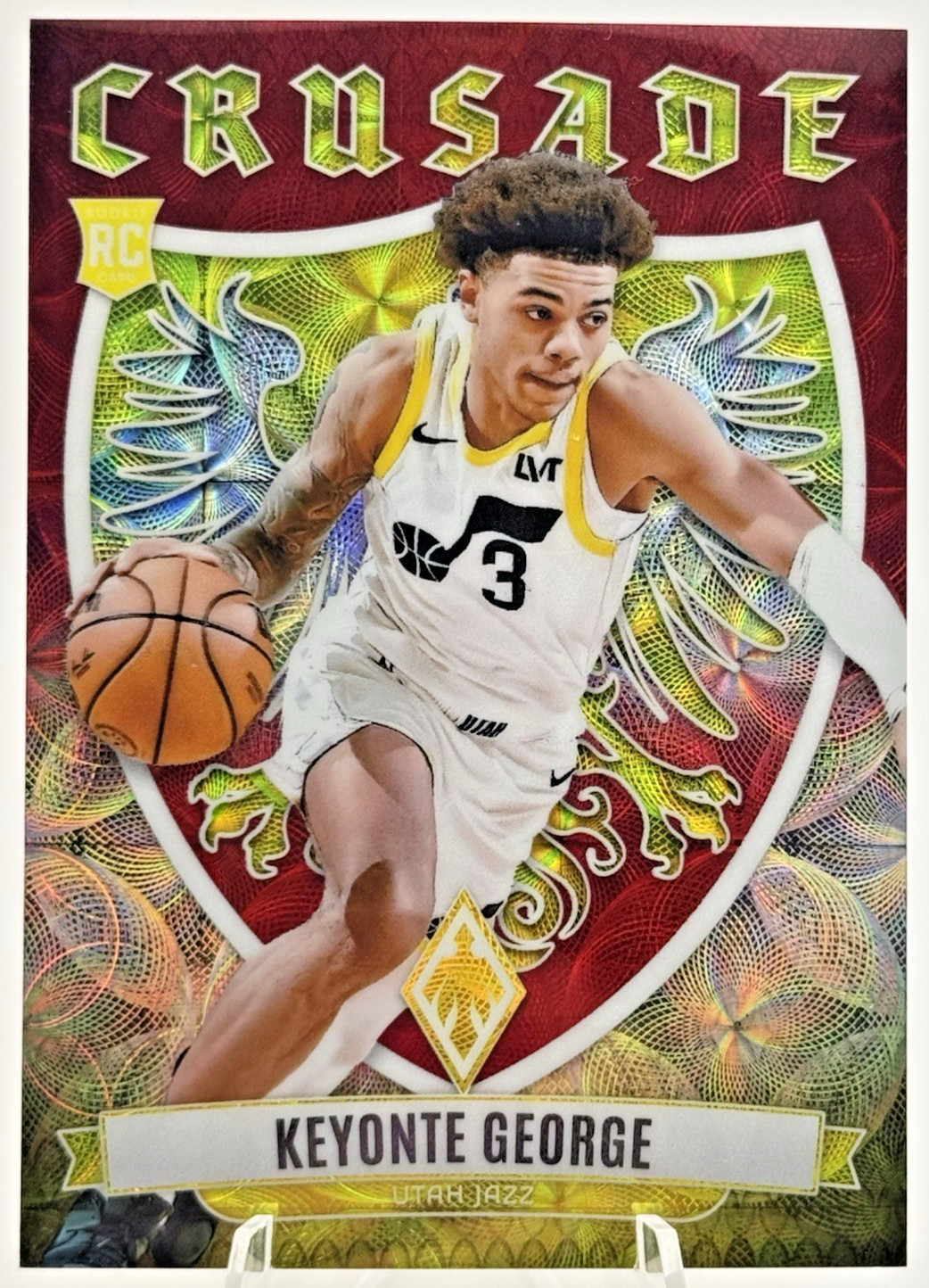 Keyonte George 2023-24 Panini Phoenix Crusade #20 International Red /75