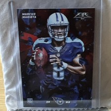 Topps 2015 Topps Fire Marcus Mariota Rookie ID Tennessee Titans Card. rookie card picture