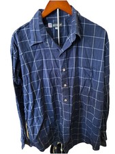 Drysdales Button Up Size XL Blue And White Made In USA