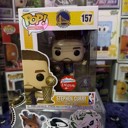 Funko Pop! NBA Golden State Warriors Stephen Curry #157 Fugitive Toys Exclusive