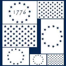 Koogel 7 Pcs Plastic Stencil Template, 3 Sizes Star Stencil