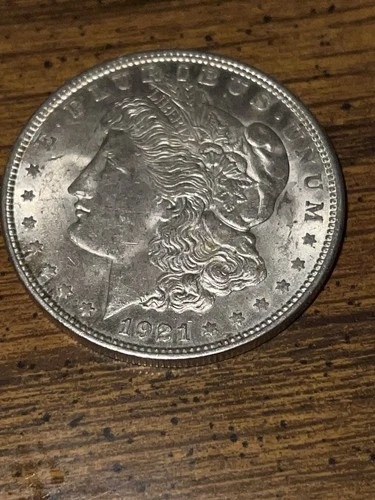1921 Morgan Silver Dollar $1 Coin Circulated 0.9 Fineness Uncertified US Coin