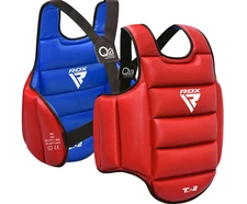 Chest Guard RDX MMA Kick Boxing Martial Arts Body Protector Pad S/M Red and Blue