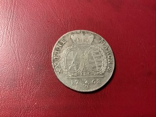 Sachsen Albertinische Linie 2/3 Taler 1768 EDC Silber (73)