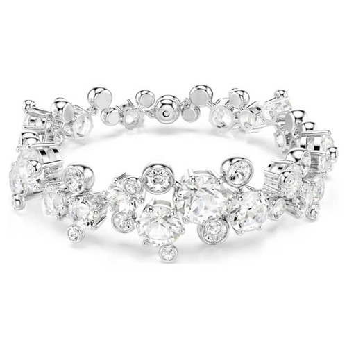 Swarovski Constella bracelet Mixed cut, white, rhodium plated
