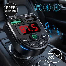 Car Bluetooth FM Transmitter Radio MP3 Wireless Adapter Car Kit USB Chargers