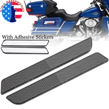Smoke Saddle Bag Latch Cover Sticker Reflector Decal For Harley Touring Glide