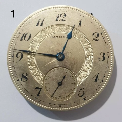 Hamilton   pocket watch movement size 16, Jewels  21, pos. 5 works