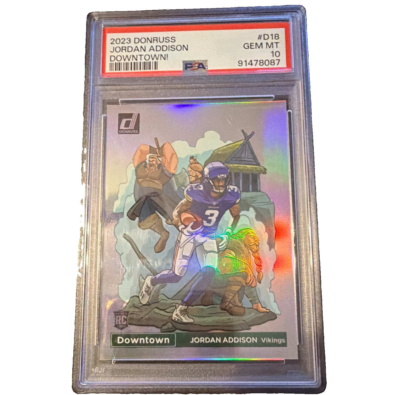 Jordan Addison Panini Donruss Downtown #D18 Base