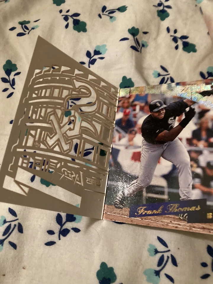 Topps Laser Stadium Stars 1996 Frank Thomas #S16 Salón de la fama Foto 2 de 3