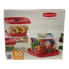 Rubbermaid 50-Piece EasyFindLids Vented Food Storage Set