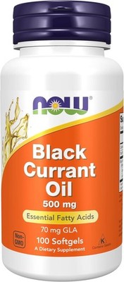 NOW, Black Currant Oil 500 mg with 70mg of GLA (Gamma-Linolenic Acid), 100 Softg