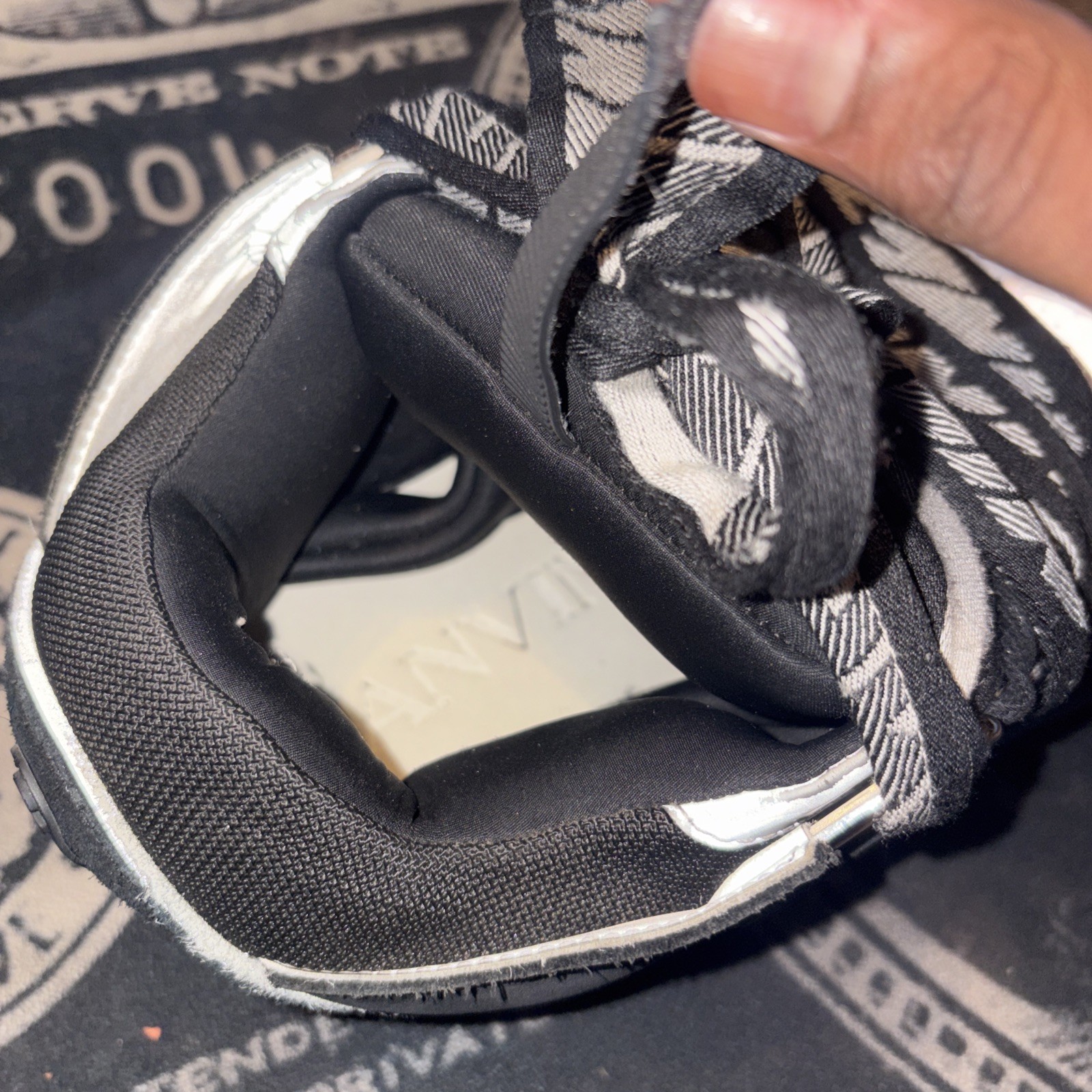 Lanvin Curb Sneakers 'Black Grey Reflective ’ Men US Size 10 (NO BOX)