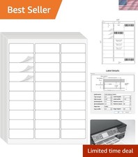 1" x 2-5/8" Address Labels 3000 Labels Sticker Paper for Laser/Ink Jet Printe...