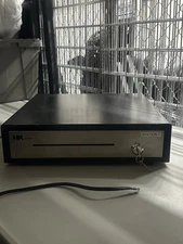 16" Heavy Duty Black Manual Push Open Cash Drawer with 5B/5C Stainless Steel