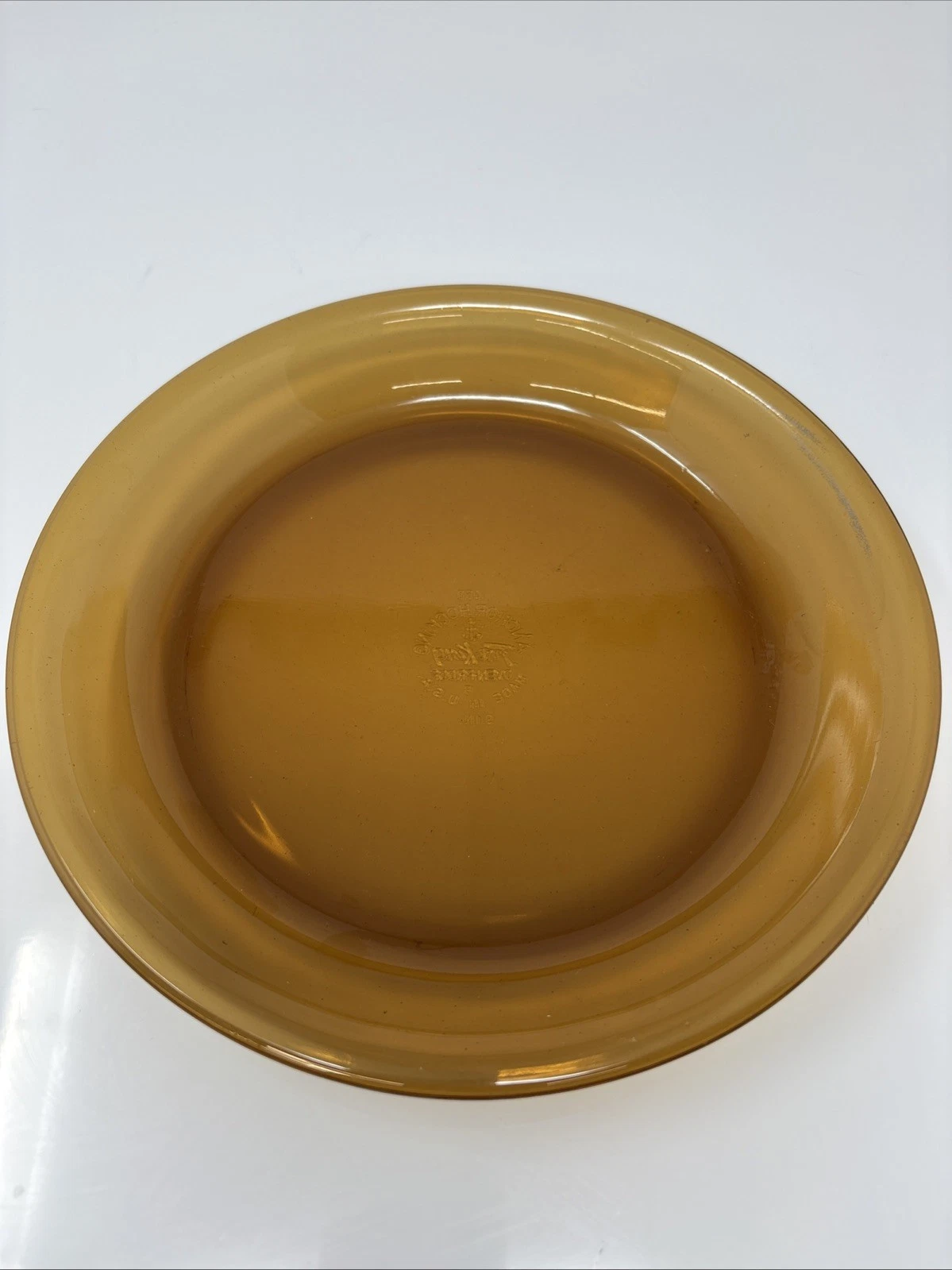 Anchor Hocking Fire King 9" Amber Glass PIE PLATE Pan Dish #460 Baking USA