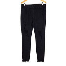 Judy Blue Jeans 15/32 Skinny Distressed Goth Grunge High Rise Casual Frayed Hem