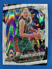 2025 #91 Lauren Jackson Panini Prizm WNBA White Seismic Prizm Storm