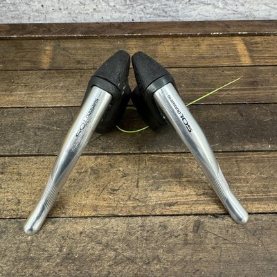 Vintage Shimano 105 BL-1051 Brake Levers Pair Aero Drop Bar 23.8mm Road Bike Cut