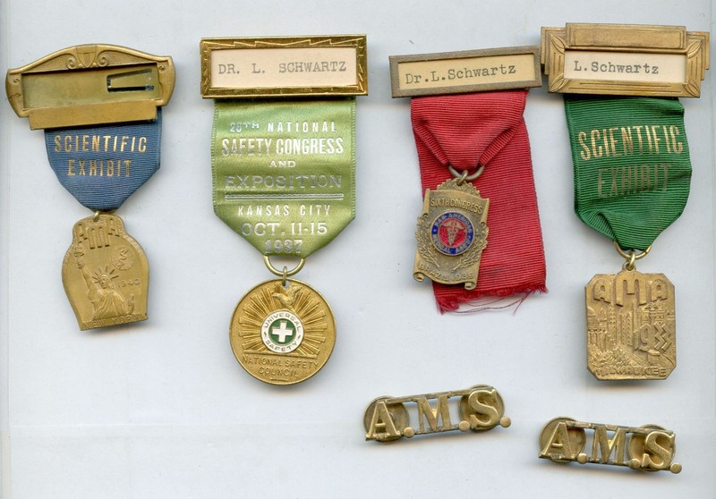 1930's LOT American Medical Association AMA AMS Badges, Medals, Awards MILITARY?