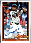 2026 Topps Series 1 Colton Cowser 1991 Topps Baseball Autographs (RAW)