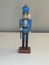 Christmas 10" Blue Christmas Nutcracker with Scepter. C-22