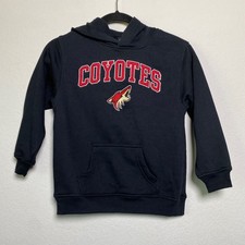 Kids Arizona Coyotes NHL Hockey Hooded Sweatshirt Black Small 6/7 Athleisure