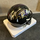 Ray Lewis signed BALTIMORE RAVENS SPEED Mini Football Helmet w/ 5 Star COA
