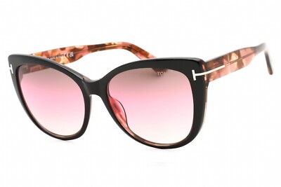 Tom Ford Black Frame with Brown Gradient Lenses Sunglasses Tom Ford FT0511 Sunglasses - Black Frame, Brown Mirror  main image 2