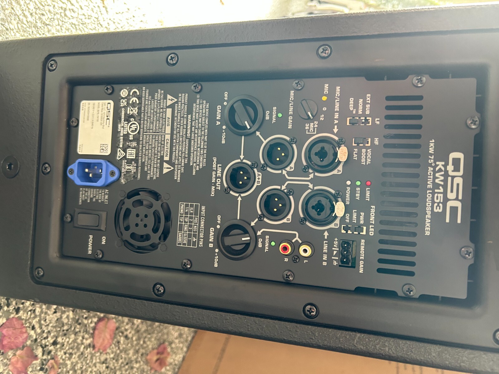 Pair of QSC KW153 speakers eBay