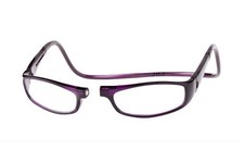 CliC 1.25 Diopter Magnetic Reading Glasses: Euro - Purple