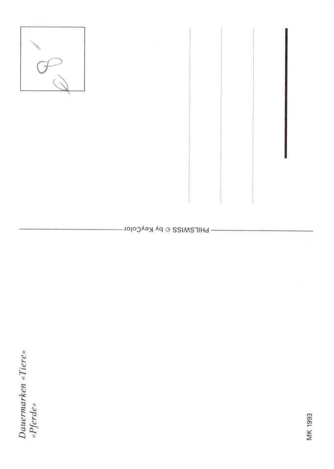 Switzerland Maximum Card FDC Horse & Colt Zayix Stamps 0125M0379 - Image 2 of 2