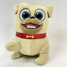 Disney Junior Cachorro Perro Amigos Rolly Juguete de Peluche Bronceado Pug Perro Peluche 6”