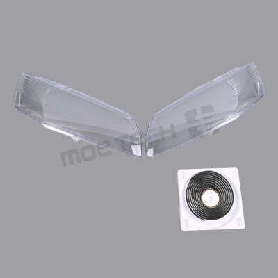 L+R Front Headlight Lens Housing + Glue For 2003-2007 Mitsubishi Lancer Evo 9TH