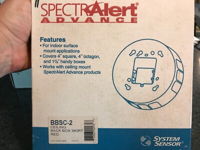 System Sensor BBSC-2 Back Box Skirt Red