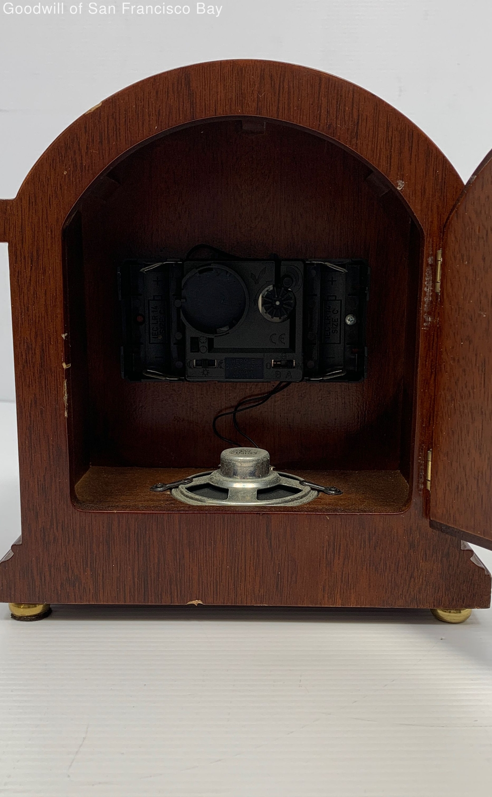 Hermle Wooden Mantle Clock Barrister Style Musical Chimes Home