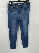 J Crew Jeans Womens 26 Classic Blue Wash High Rise Skinny Stretch Denim