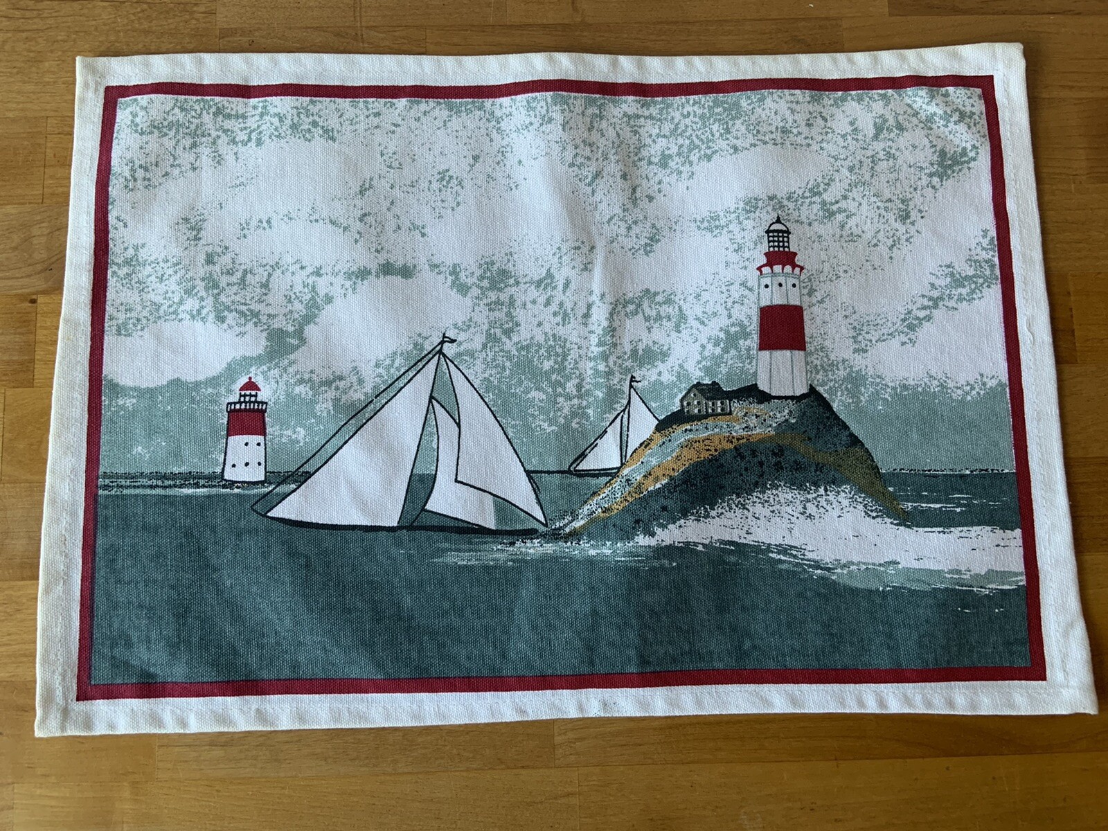 Woven Tapestry Lighthouse Placemats Set Of 4 eBay