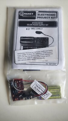 Chaney Electronics Solar Power Supply Kit Project Kit C6781