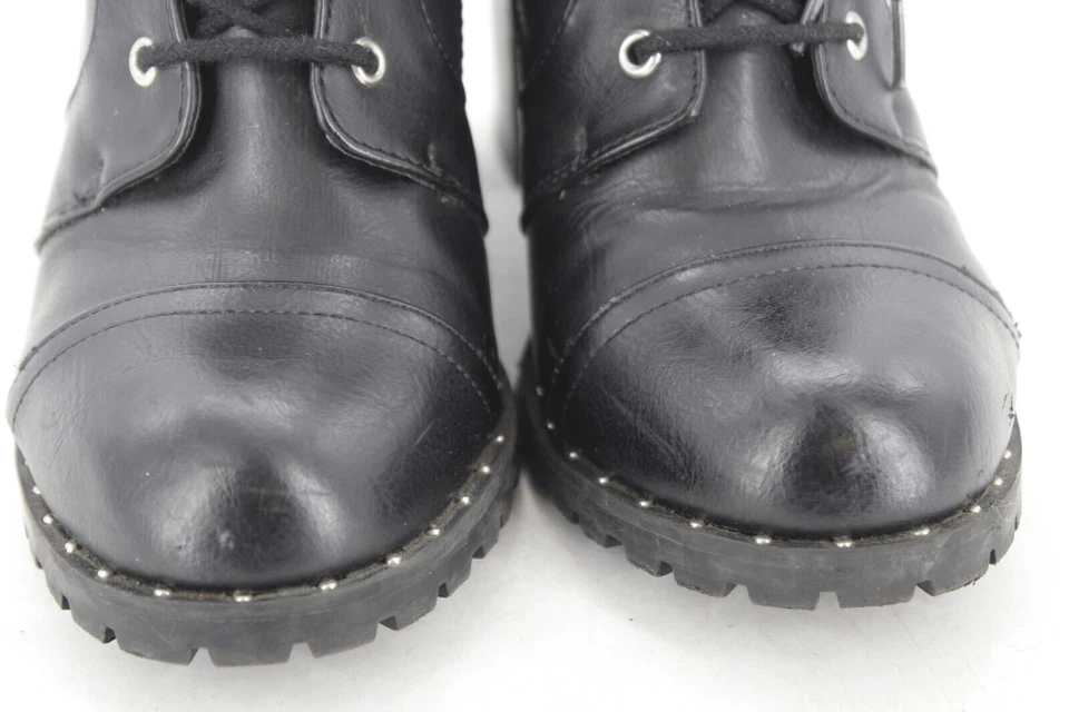 Botas de Combate Diba Carryn Talla 9m Negro Tacón 3" Foto 4 de 4