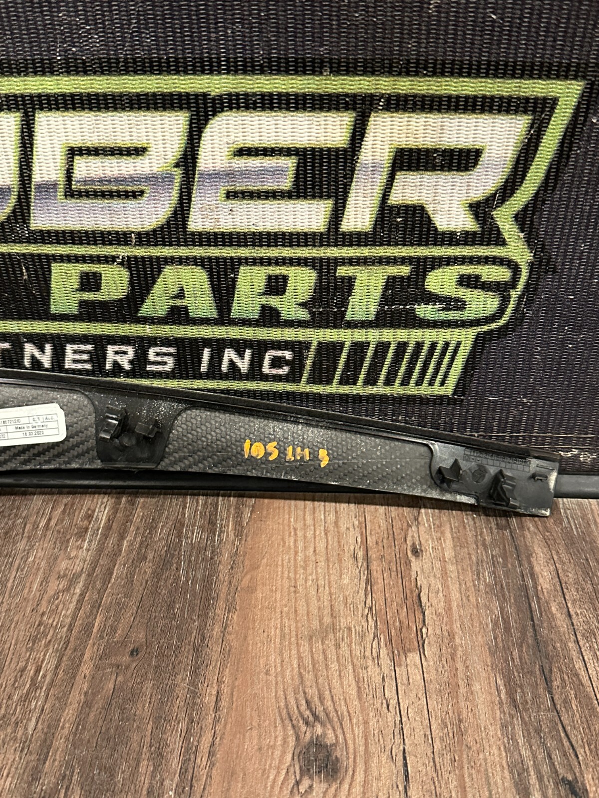 2021 AUDI R8 DASHBOARD LEFT CARBON FIBER TRIM OEM 4S1857212 *HEAT FLAWS 2-3*