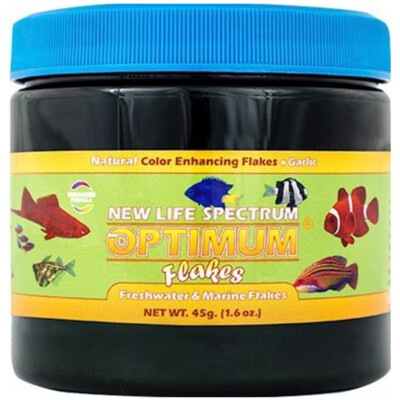 New Life Spectrum Optimum Flakes 45g Natural Color Enhancing Fish Food Flakes