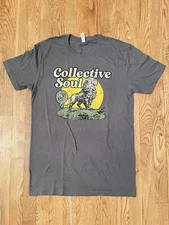 Collective Soul Concert T shirt - new old stock - Small Lion Grey