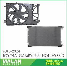 Fan and AC Condenser for 2018-2024 Toyota Camry 2.5L Non-Hybrid