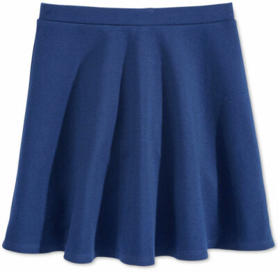 Epic Threads Girls Stretch Knit Skater Style Skirt in Navy, Size Large