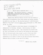 1968 NBC STAR TREK press release THE IMMUNITY SYNDROME - Leonard Nimoy