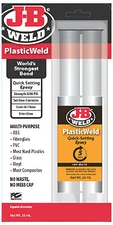 J-B Weld 50132 PlasticWeld Quick Setting Epoxy Syringe, 25-ml - Quantity 6